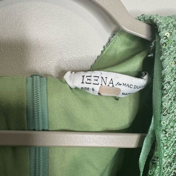 Ieena Mac Duggal Sequin Blouson Sleeve Dress - Picture 7 of 7